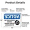 Signmission Wheels Must Be Chocked OSHA Notice Sign, Aluminum, 14in W x 10in L, 2PK OS-2PACK-NS-A-1014-L-16909 - alternate 3